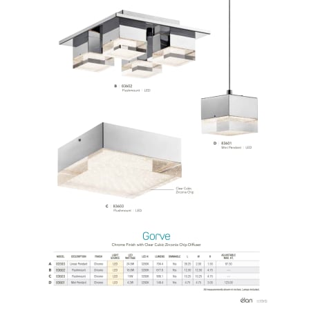 Elan-Gorve Mini Pendant-Catalog Page