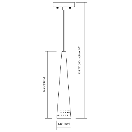 Elan-Irvo Mini Pendant-Line Drawing