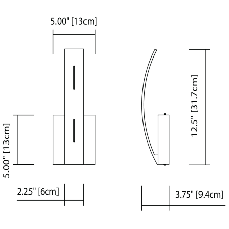 Elan-Ivis Sconce-Line Drawing