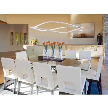 Elan-Meridian Large Linear Chandelier-Room Scene