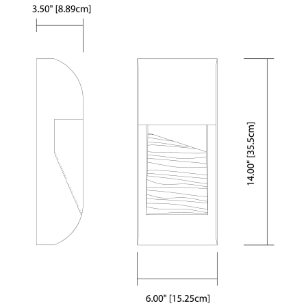 Elan-Movo Large Sconce-Line Drawing