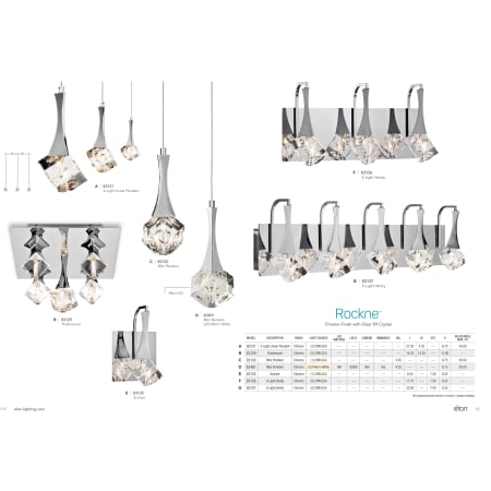 Elan-Rockne Mini Pendant - LED-Catalog Page