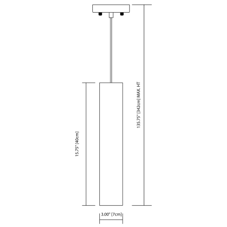 Elan-Rondil Mini Pendant-Line Drawing