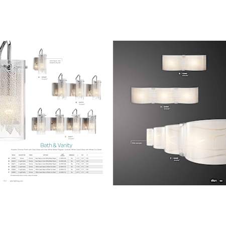 Elan-Undulla Vanity Light-Catalog Page