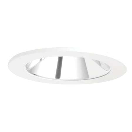 Elco The Cedar System 3-1/2" Integrated LED Reflector Recessed Trim - 1600 Lumens 1800 Kelvin Chrome / White