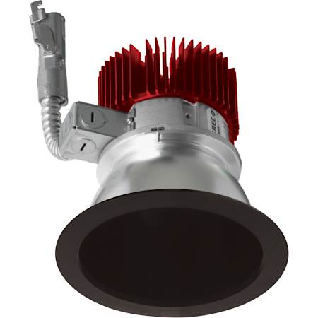 Elco The Laurel System 4-1/2" Integrated LED Reflector Recessed Trim - 2000 Lumens 1800 Kelvin Black