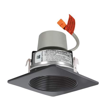 Elco The Cedar System 4" Integrated LED Baffle Recessed Trim - 850 Lumens 3000 Kelvin Black