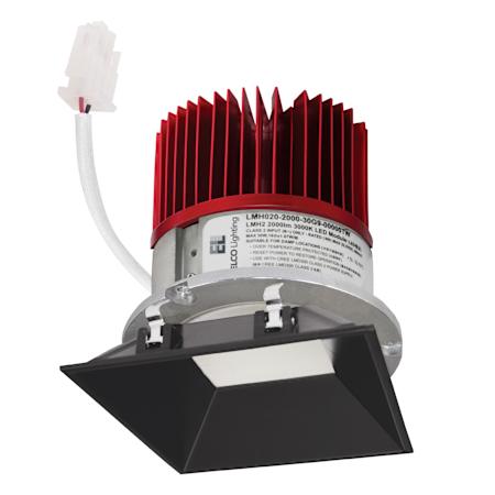 Elco The Cedar System 3-1/2" Integrated LED Trimless Recessed Trim - 850 Lumens 3000 Kelvin Black