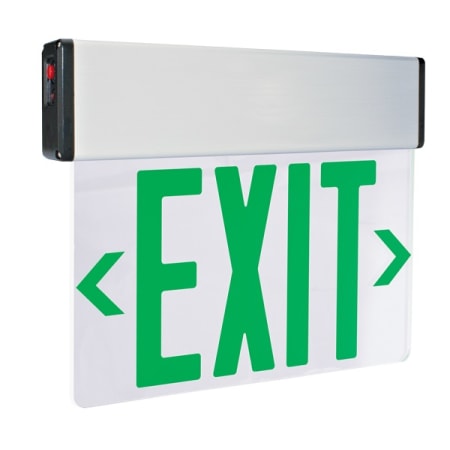 Elco LED Edge Lit Exit Sign Green