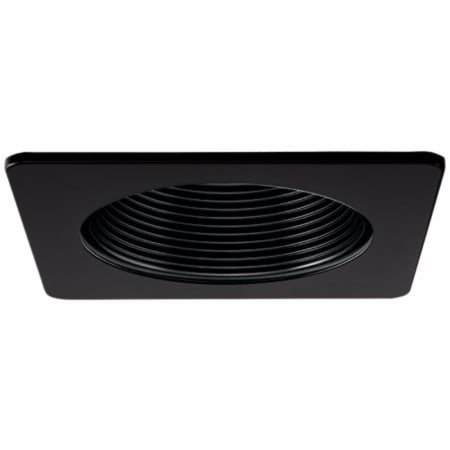 Elco 4" Bi Pin Square Phenolic Baffle Trim Black