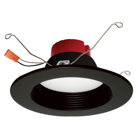 Elco 5" Integrated LED Baffle Recessed Trim - 880 Lumens 5000 Kelvin Black
