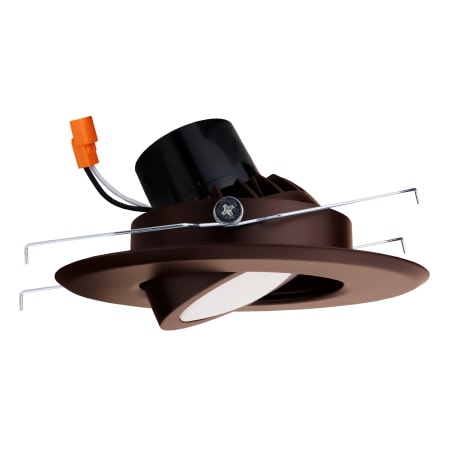 Elco 6" Integrated LED Round Adjustable Recessed Trim - 1000 Lumens 5000 Kelvin Bronze