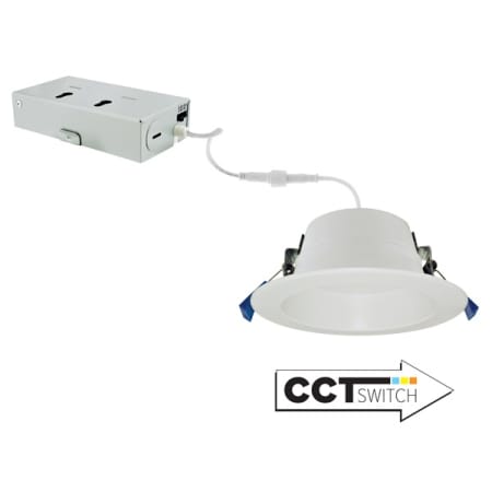 Elco 4" LED Canless Recessed Light with 5-CCT Switch White