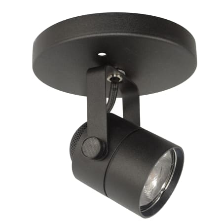 Elco Cleat 6" Tall 10 Watt Line Voltage 760 Lumen LED Monopoint Spot Beam Accent Light with 38° Beam Spread Black