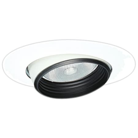 Elco 6" Eyeball with Baffle for 75W Bulbs Black / White