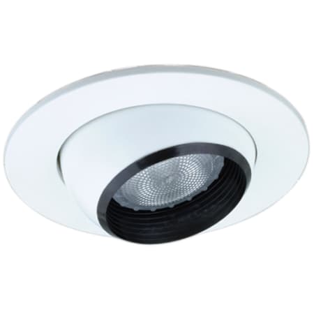 Elco 5" White Eyeball with Baffle Black / White