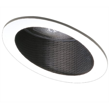 Elco 6" Sloped Phenolic Baffle with Gimbal Ring for PAR 38 or LED Bulbs Black / White