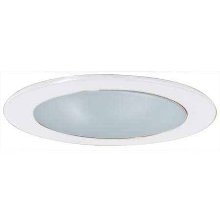 Elco 4" White Lexan Shower Trim with Frosted Lens White