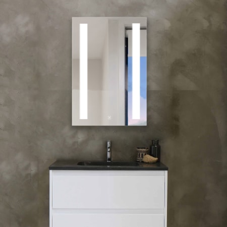 Electric Mirror Ascension 23-1/4" x 30" Lighted Frameless Single Door Medicine Cabinet N/A