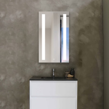 Electric Mirror Ascension 23-1/4" x 40" Lighted Frameless Single Door Medicine Cabinet N/A