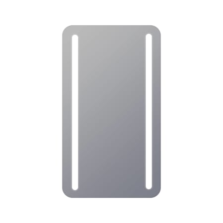 Electric Mirror Bela 24" W x 42" H Rectangular Frameless Bathroom Wall Mirror with Light N/A