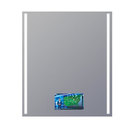 Electric Mirror Fusion 36" W x 42" H Rectangular Frameless Bathroom Wall Mirror with Light N/A