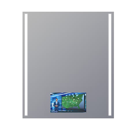 Electric Mirror Fusion 36" W x 42" H Rectangular Frameless Bathroom Wall Mirror with Light N/A