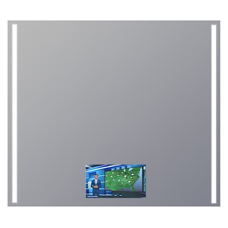 Electric Mirror Fusion 48" W x 42" H Rectangular Frameless Bathroom Wall Mirror with Light N/A