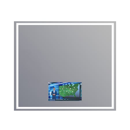 Electric Mirror Integrity 48" W x 42" H Rectangular Frameless Bathroom Wall Mirror with Light N/A