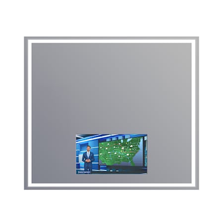 Electric Mirror Integrity with 21" TV 48" W x 42" H Rectangular Frameless Bathroom Wall Mirror with Light N/A