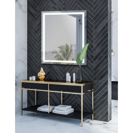 Electric Mirror Integrity 42" W x 42" H Rectangular Frameless Bathroom Wall Mirror with Light N/A