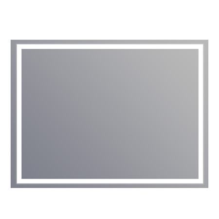 Electric Mirror Integrity 48" W x 36" H Rectangular Frameless Bathroom Wall Mirror with Light N/A