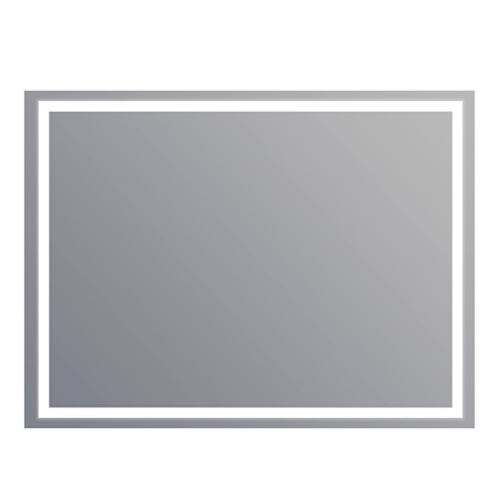 Electric Mirror Integrity 48" W x 36" H Rectangular Frameless Bathroom Wall Mirror with Light N/A