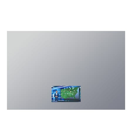 Electric Mirror Loft with 15.6" TV 60" W x 40" H Rectangular Frameless Bathroom Wall Mirror with Light N/A