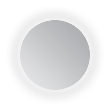 Electric Mirror Luna 30" Diameter Circular Flat Frameless Wall Mounted Bathroom Mirror with LED Lighting N/A