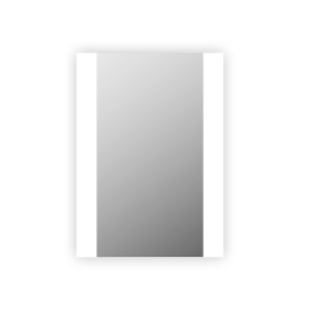 Electric Mirror Novo 24"W x 36"H Rectangular Flat Frameless Wall Mounted Bathroom Mirror with LED Lighting N/A