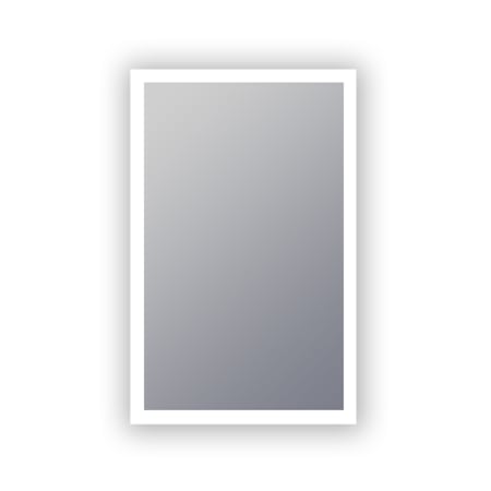 Electric Mirror Prestige 24" W x 36" H Rectangular Frameless Bathroom Wall Mirror with Light N/A