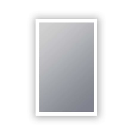 Electric Mirror Prestige 24" W x 36" H Rectangular Frameless Bathroom Wall Mirror with Light N/A