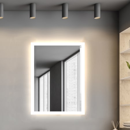 Electric Mirror Prestige 30" W x 42" H Rectangular Frameless Bathroom Wall Mirror with Light N/A