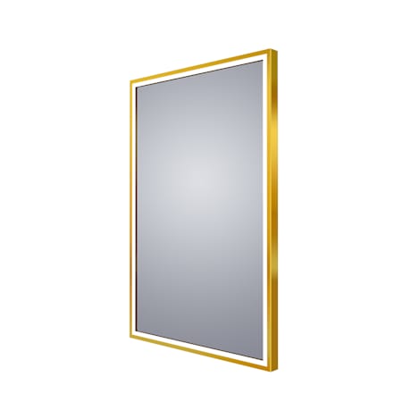 Electric Mirror Radiance LED Lighted Mirror Brushed Brass
