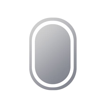 Electric Mirror Saratoga 24" W x 36" H Rectangular Frameless Bathroom Wall Mirror with Light N/A