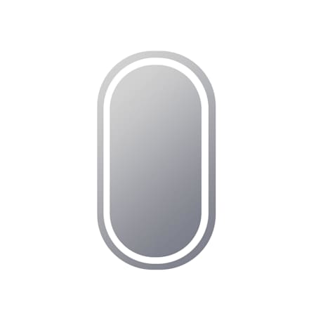 Electric Mirror Saratoga 24" W x 42" H Oval Frameless Bathroom Wall Mirror with Light N/A