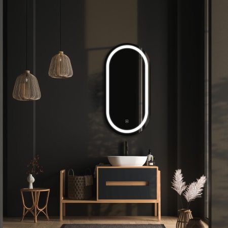 Electric Mirror Saratoga 24" W x 42" H Rectangular Frameless Bathroom Wall Mirror with Light N/A