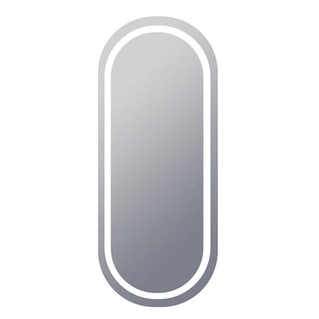 Electric Mirror Saratoga 26"W x 60"H Oval Flat Frameless Full Length Mirror N/A