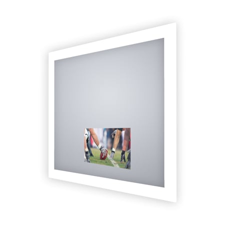 Electric Mirror Silhouette with 15" TV 48" W x 42" H Rectangular Frameless Bathroom Wall Mirror with Light N/A