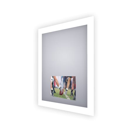 Electric Mirror Silhouette 36" W x 42" H Rectangular Frameless Bathroom Wall Mirror with Light N/A