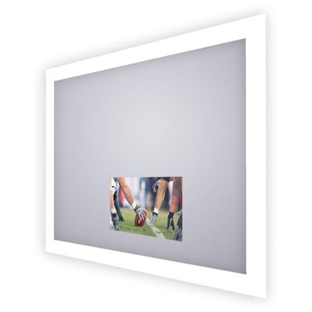 Electric Mirror Silhouette with 21" TV 54" W x 42" H Rectangular Frameless Bathroom Wall Mirror with Light N/A