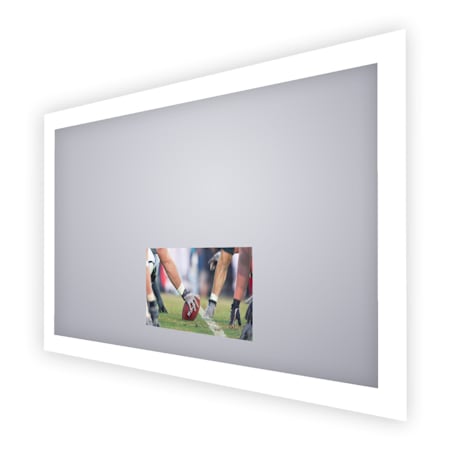 Electric Mirror Silhouette with 21" TV 66" W x 42" H Rectangular Frameless Bathroom Wall Mirror with Light N/A