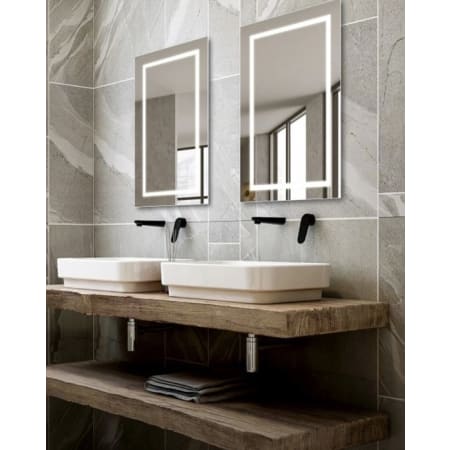 Electric Mirror Unity 48" W x 36" H Rectangular Frameless Bathroom Wall Mirror with Light N/A
