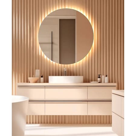 Electric Mirror Luna 30" Diameter Lighted Mirror Mirror